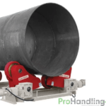 Selbstausrichtender Rollenbock mit breiten Rollen