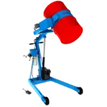 Mobiler Fassheber batteriebetrieben. Heben, Kippen und Ausgießen von 210-Liter-Fässern