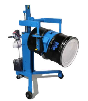 Fassheber mit integrierter Kippfunktion für flexibles Fasshandling