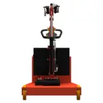 PH-ORBIT500EL Pick-and-Carry Kran 500 kg – Frontansicht des kompakten elektrohydraulischen Mobilkrans