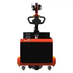 PH-ORBIT500EL Pick-and-Carry Kran vollelektrisch 500 kg – Rückansicht mit Bedienhebel und robusten Antriebsrollen