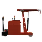 Industriekran PH‑FLEX F1000DBL – Seitenansicht mit eingezogenem Auslegerarm, elektrische Hub‑ und Fahrfunktionen