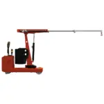 Kran 1000 kg G1000DBL – Doppelteleskopausleger voll ausgefahren, maximale Ausladung bis ca. 2.400 mm bei motorisiertem Hub