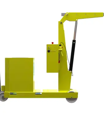 Mobiler-Handkran mit 1.000 kg Traglast – Seitenansicht des PH-GZ1000B mit eingefahrenem Teleskoparm