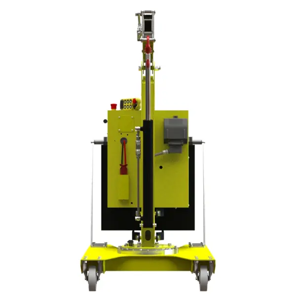 Mobiler Hebekran PH‑01B2SER_1000 – Frontansicht mit ergonomischem Bediengriff und Funkfernbedienung