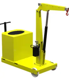 Mobiler Teleskopkran PH-GZ1000 – Gegengewichtskran mit manuellem Hubsystem und 1.000 kg Traglast, ideal für präzise Montagearbeiten