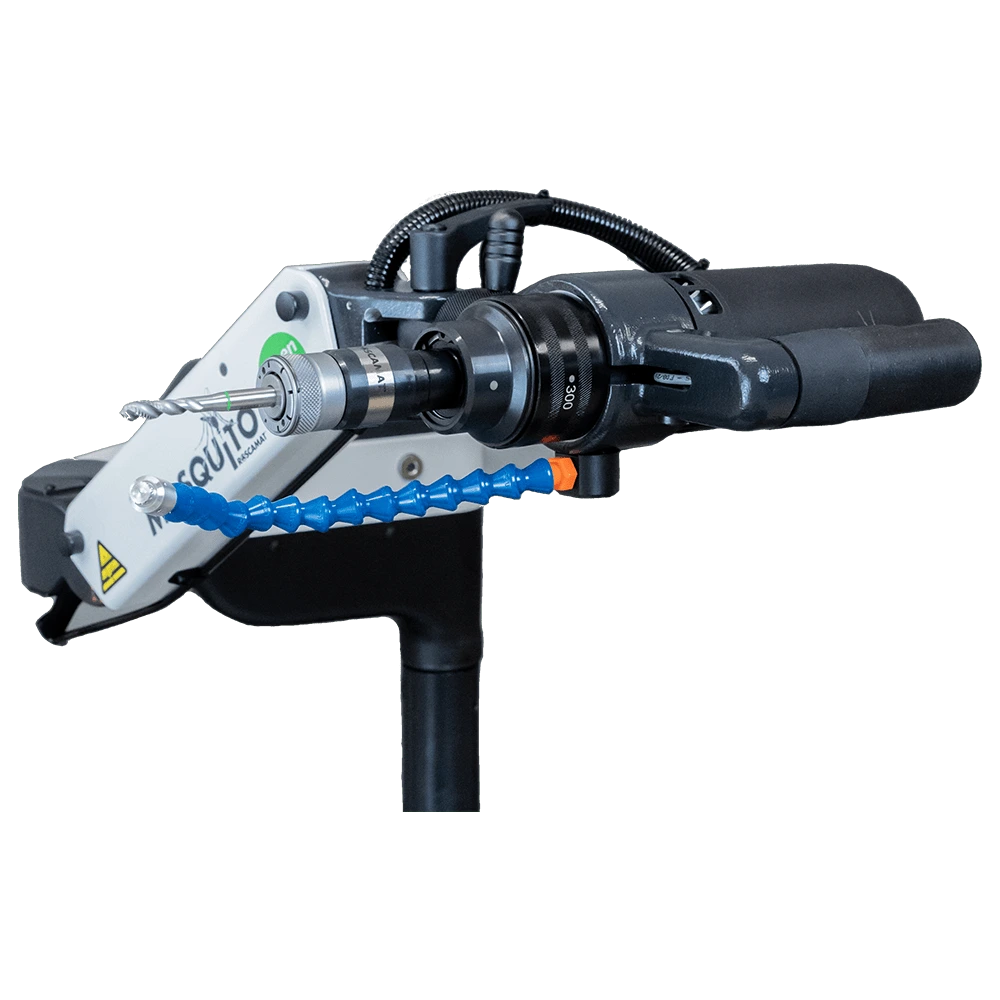 Gewindeschneidarm Mosquito mit Schmiersystem Roscamat Mosquito – kompakter Gewindeschneidarm elektrisch betrieben