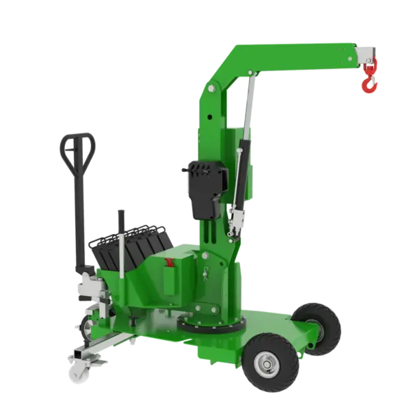 Montagekran bis 400 kg – elektrisch heben, senken und ausfahren – MGE400