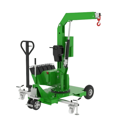 Mge400 Montagekran Mit Ausleger Haken Gegengewicht Und Raedern